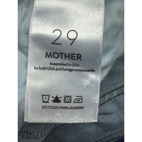 Mother Women's The Weekender Fray Flare Blue Denim Jeans - Size 29 (30x31) - Picture 6 of 8